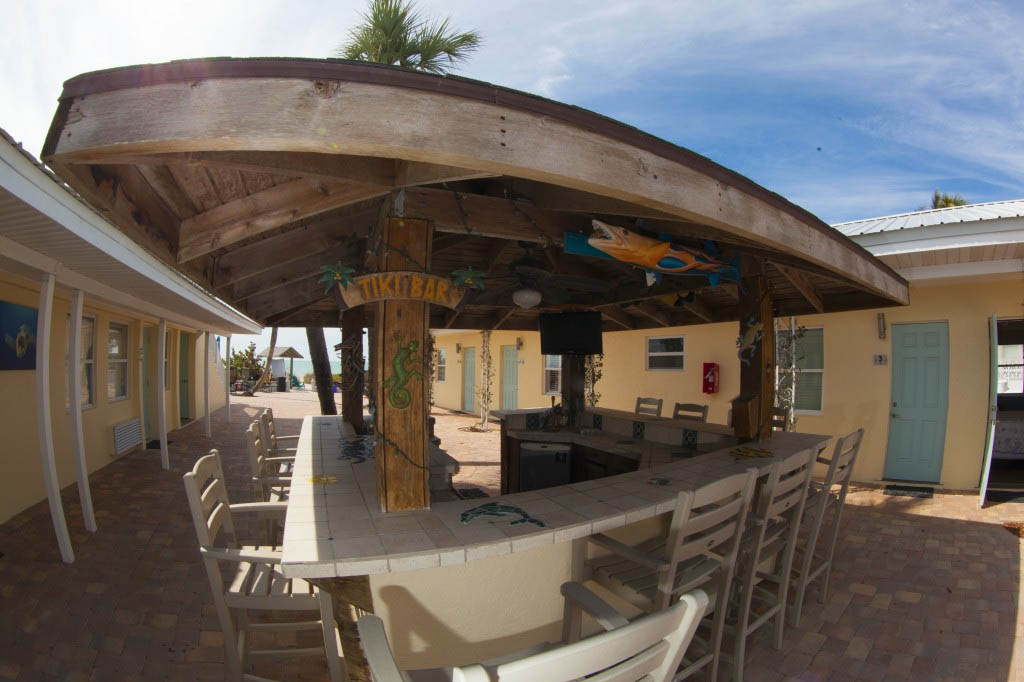 Have fun with family and friends at our self serve tiki hut with sink and serving area