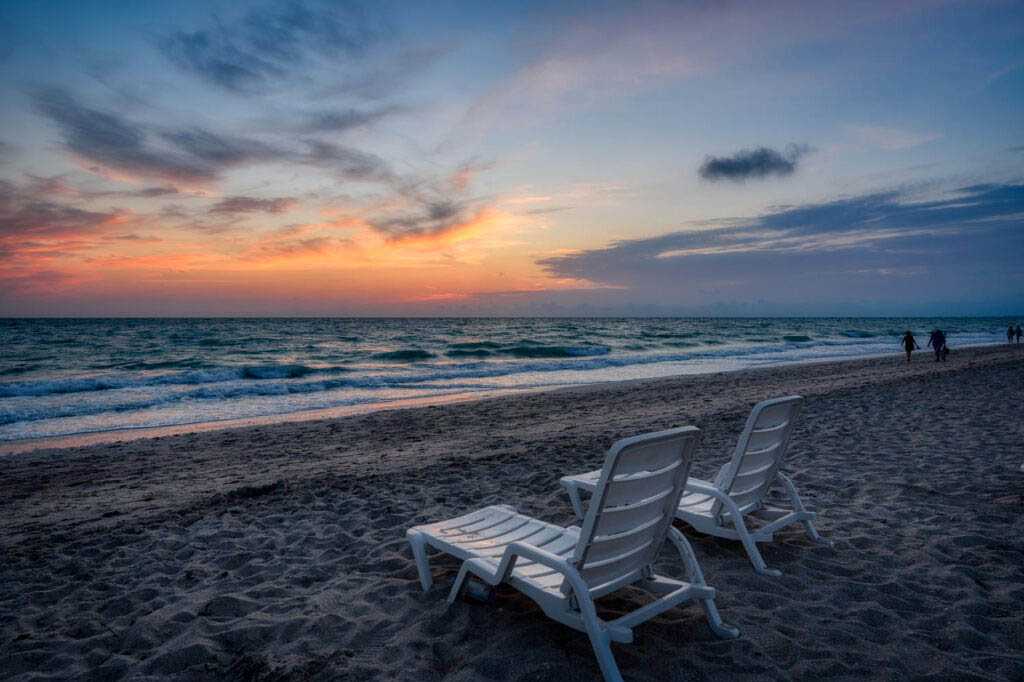 Sit on our beach loungers and watch the sunset into the Gulf of Mexico